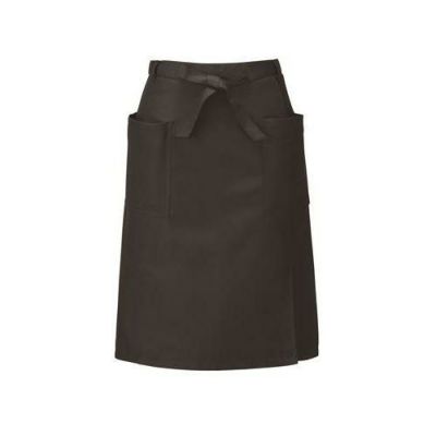 腰下エプロンミドル丈【ブラック】