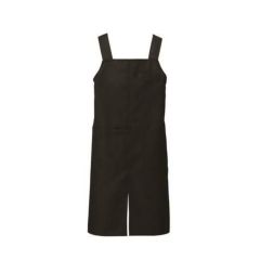 胸当てエプロンＨ型【ブラック】