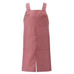 胸当てエプロンＨ型【ワインストライプ】