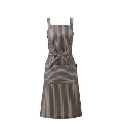 胸当てエプロン【ブラックストライプ】