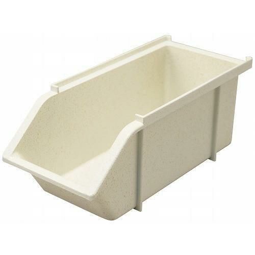 EBM スタッカブルオーガナイザーボックス ベージュタタキ