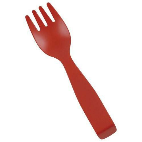 18-0 カラー ビフレスト レッド サービスフォーク 大