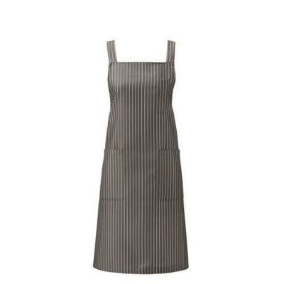 胸当てエプロン【ブラックストライプ】