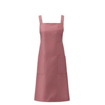 胸当てエプロン【ワインストライプ】