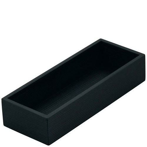 木製 千筋カトラリーボックス 黒