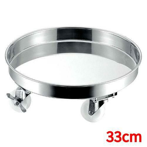 台車 クローバー 18-8 運搬用台車 33cm(ナイロン車)