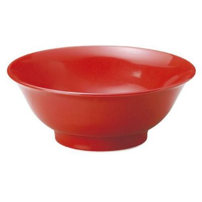 リーバイ 16.5cmスープ碗 赤