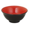 リーバイ 16.5cmスープ碗 赤/黒