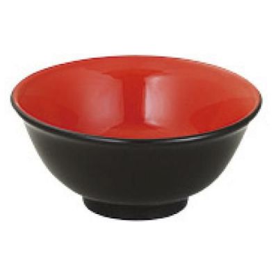 リーバイ 13.5cmスープ碗 赤/黒