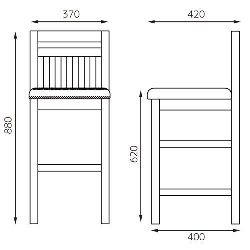 新 樹(いつき) カウンター ダークブラウン