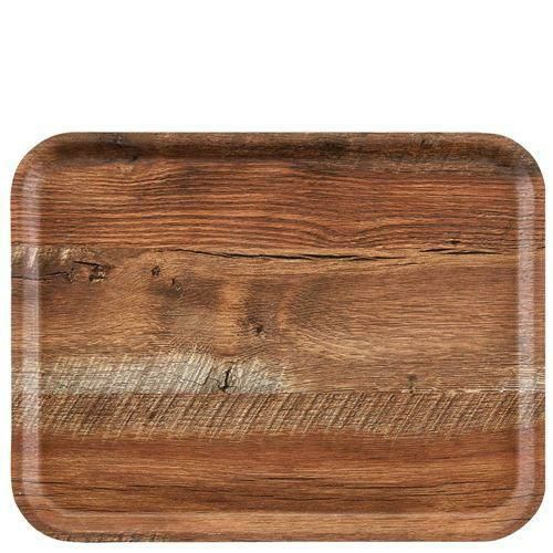 ウ゛ィンテージウッド調トレー 艶消しノンスリップ MA3343E87 ブラウンオーク