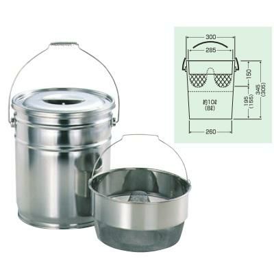 18-8 バケットII 水切(バスケット付)18L 中目 MSD-1810B