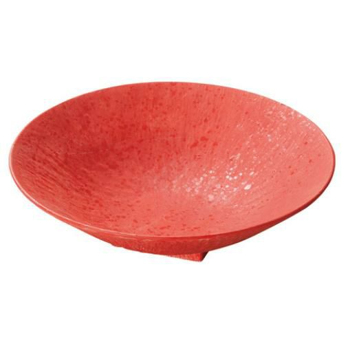 ローズレッドとちり丸皿（小）