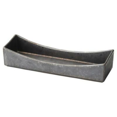 金結晶切立長角前菜皿