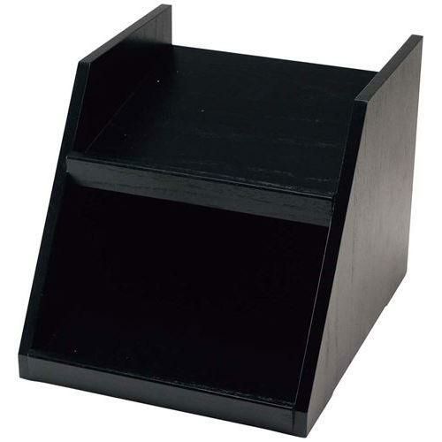 木製 オーガナイザーボックス用スタンド 2段2列 黒