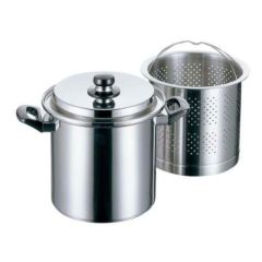 テーブルポット 丸 【エレックマスターライト パスタポット 20cm】 外径:229、内径:200、底径:185、板厚:1.5、深さ:206 【グループA】