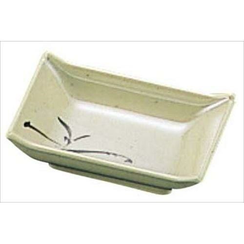 メラミン和食器 織部 角 のぞき鉢 OB-41