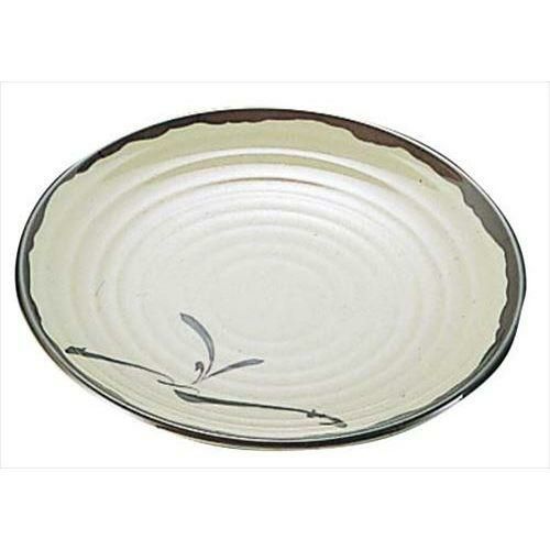 メラミン和食器 織部 丸皿 大OB-12