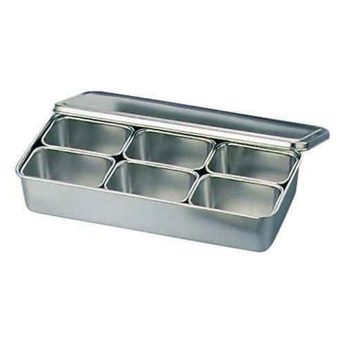 クローバー 18-8 調味料入バット 6ヶ入角 00号