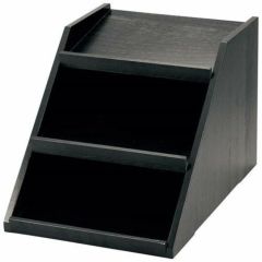 木製 オーガナイザーボックス用スタンド 1段3列 黒/業務用/新品/小物