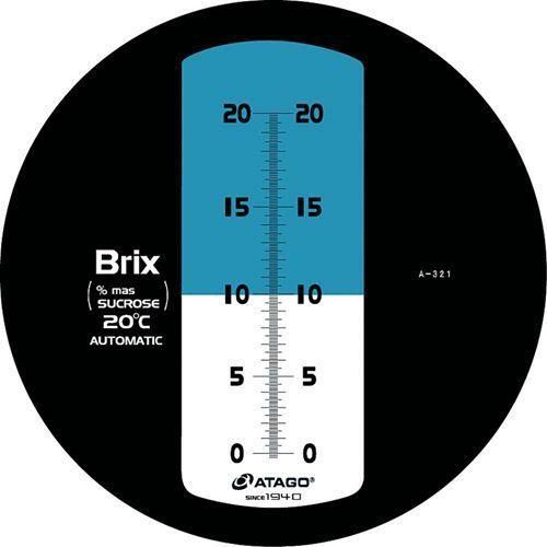 濃度計 濃度計 20α 自動補正・防水機能付キ 手持チ屈折計 MASTER