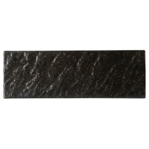 金結晶石肌36cm長角皿