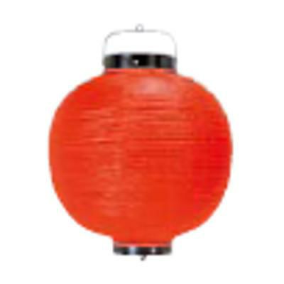 丸 提灯 無地 9号 赤