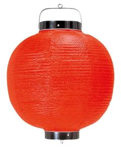 丸 提灯 無地 10号 赤