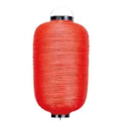 長 提灯 無地 17号 赤