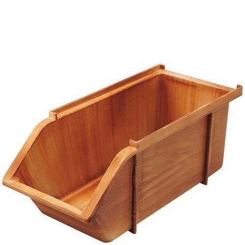 EBM スタッカブルオーガナイザーボックス 焼杉木目