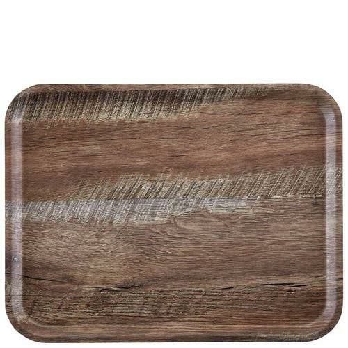 ウ゛ィンテージウッド調トレー 艶消しノンスリップ MA2435E88 ダークオーク