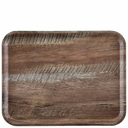 ウ゛ィンテージウッド調トレー 艶消しノンスリップ MA3343E88 ダークオーク