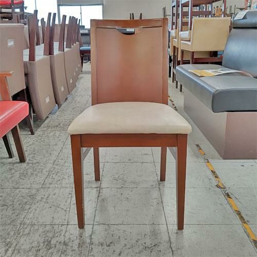 イス ブラウン 座面白 幅450×奥行480×高さ830