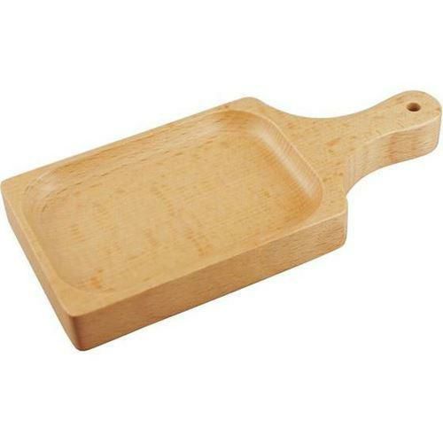 ブナ ぷちサービングプレート 14.5×6.5×1.5cm V－067