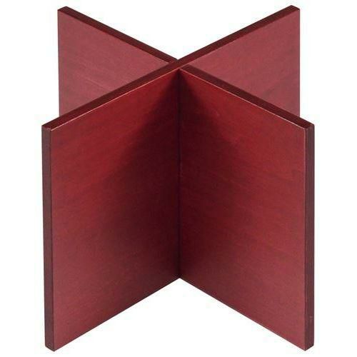 木製 組立十字スタンド 赤 200×200×150mm