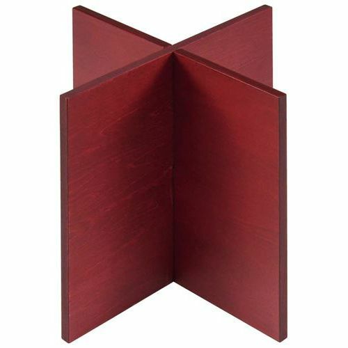 木製 組立十字スタンド 赤 200×200×200mm