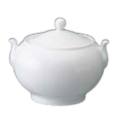 WEDGWOOD White Connaught(ウェッジウッド ホワイト コノ-ト) シュガーポット蓋付 3710