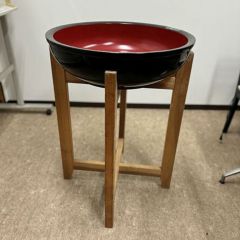 中古】こね鉢 黒内朱 60cm 幅600×奥行600×高さ200 【送料無料】【業務