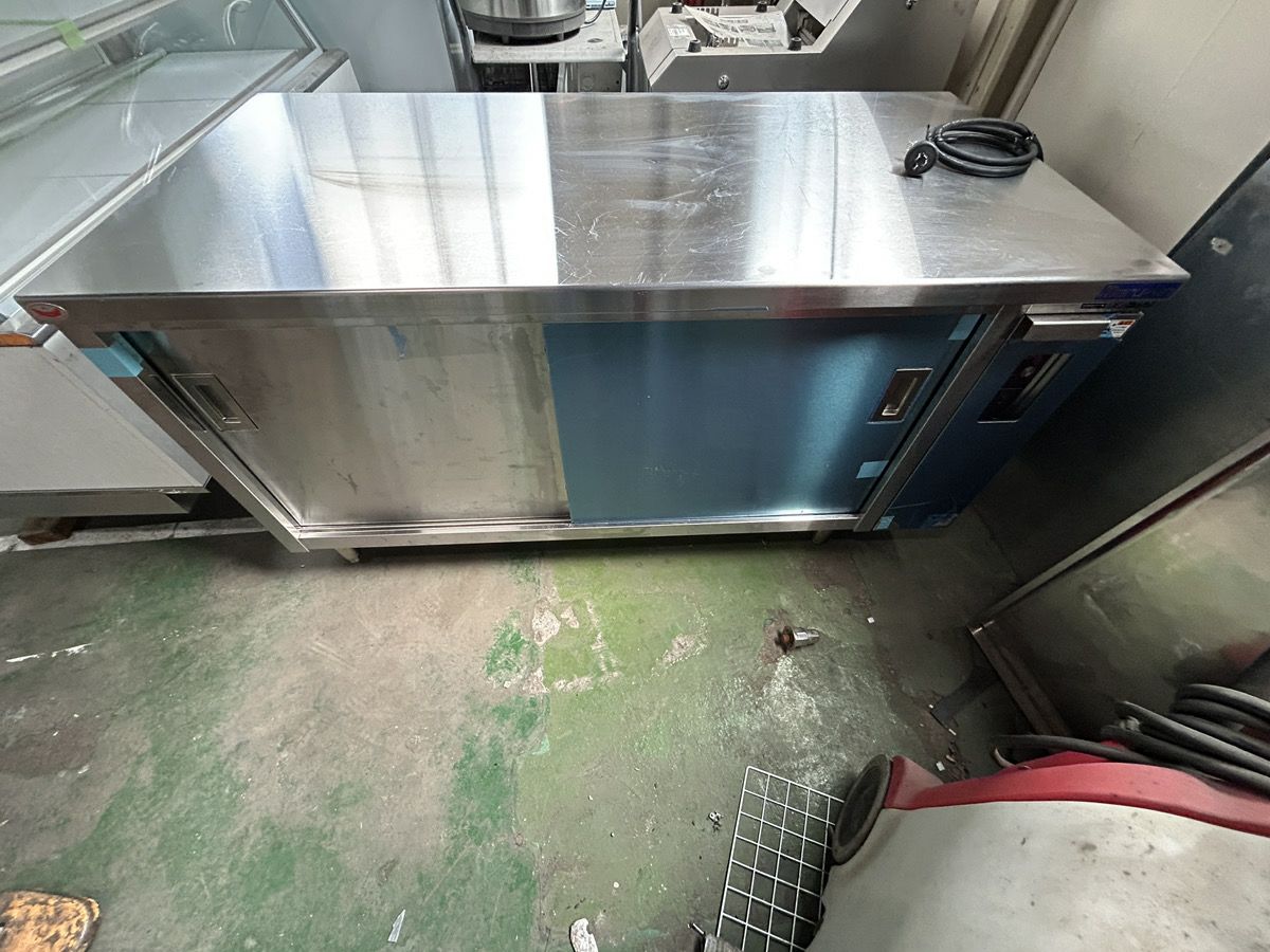 【オークション番号24】【即出荷可能】電気ディッシュウォーマーテーブル 片面式 マルゼン MEWD-157 幅1500×奥行750×高さ800 三相200V