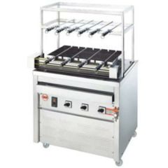 【業務用/新品】　ヒゴグリラー シェラスコ焼機タイプ三相200V 幅980×奥行700×高さ1,510 [3G-220]